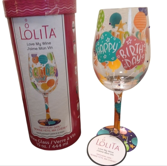 Lolita - 15 Oz Decorative Wine Glass For The Birthday Girl - Picture 6 of 14